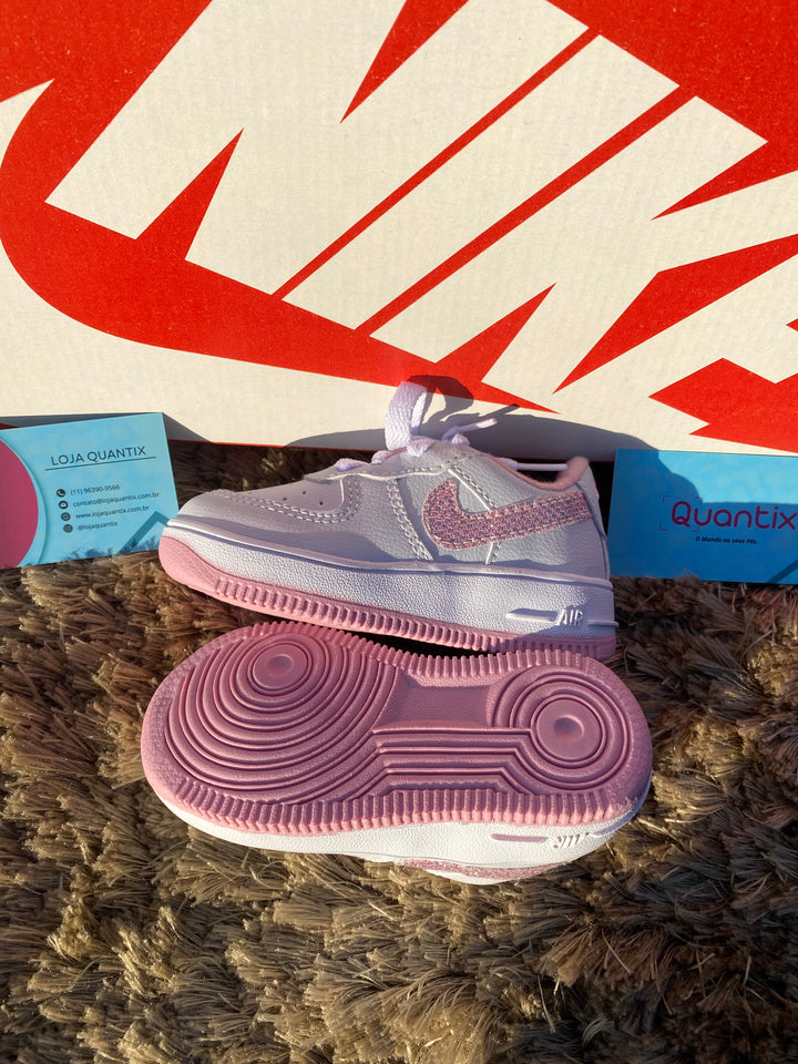 Air Force Branco e Rosa - Infantil
