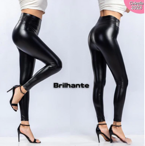Calça de Couro Aveludada